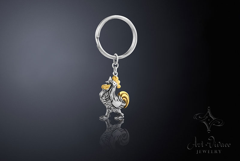 Keychain Rooster